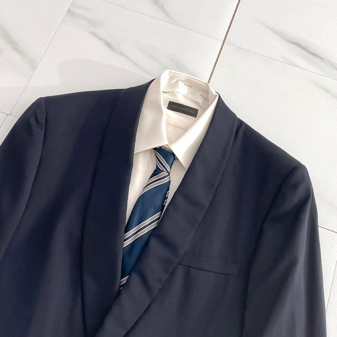 Gianni Versace Setup Suit Double 44 Navy Men's