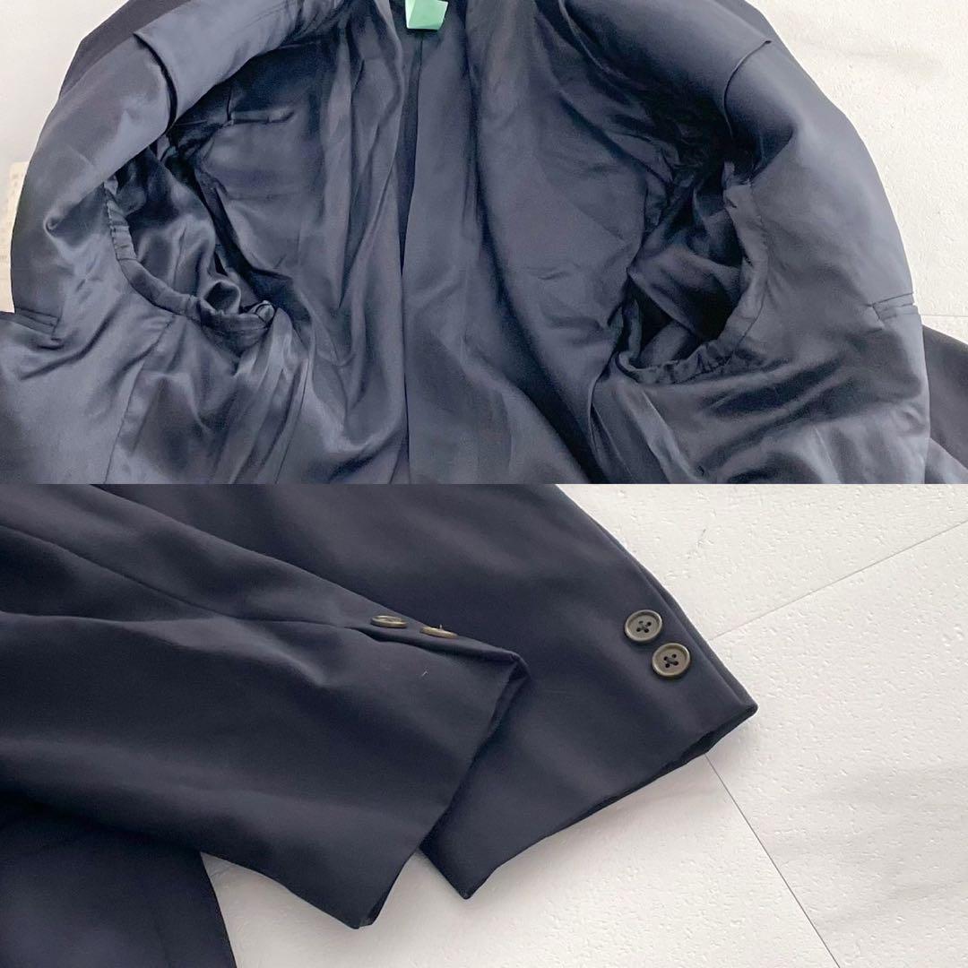 Gianni Versace Setup Suit Double 44 Navy Men's