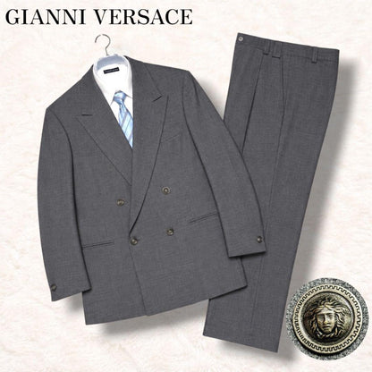Versace Double Suit Setup Medusa Gray Vintage