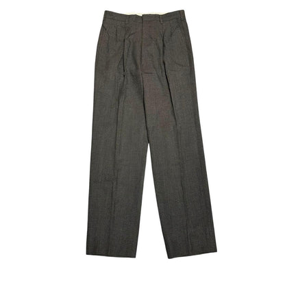 Suit setup double breasted casual gray tweed style XL