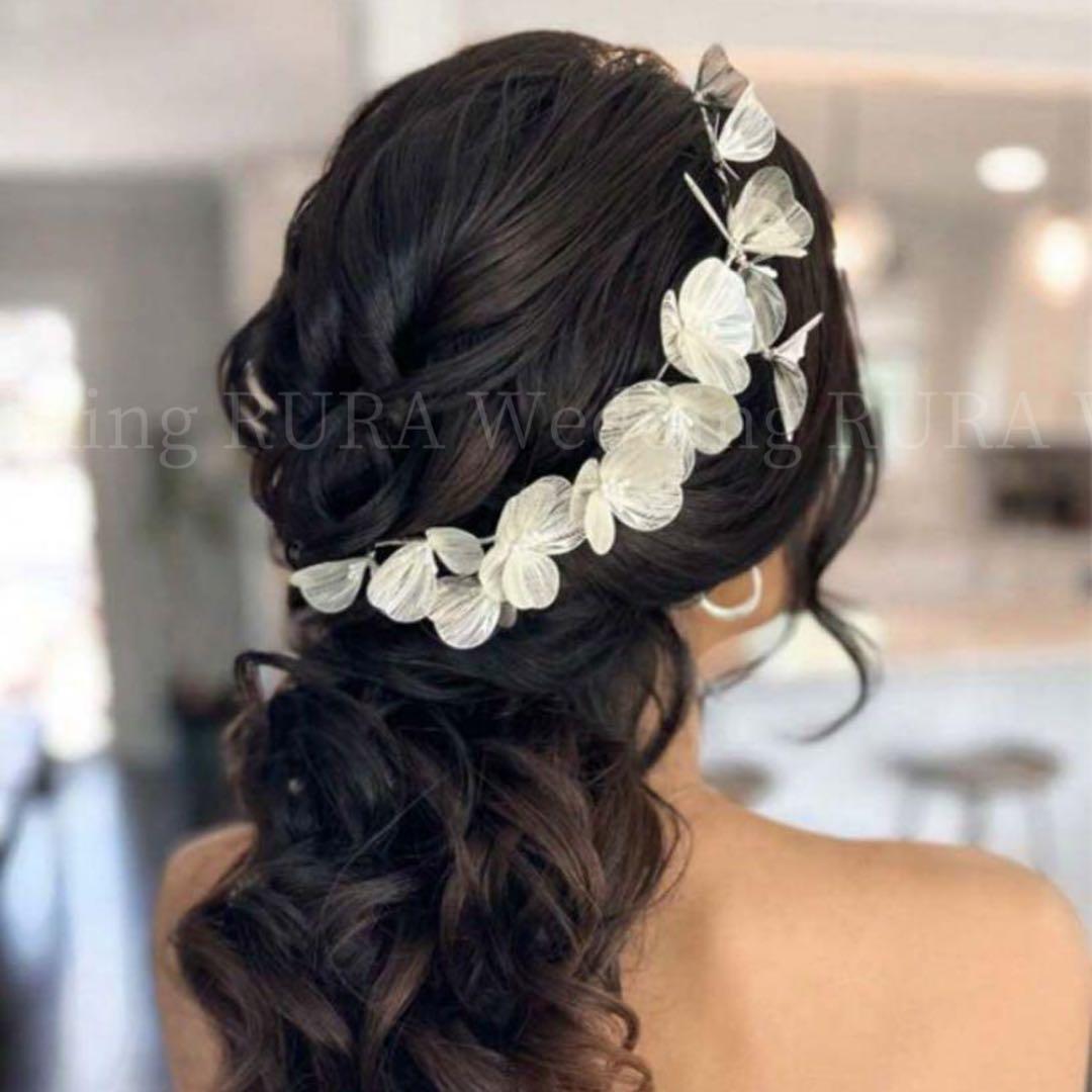 Wedding Silver Headdress Petal Hair Ornament Headband Wedding Bridal New