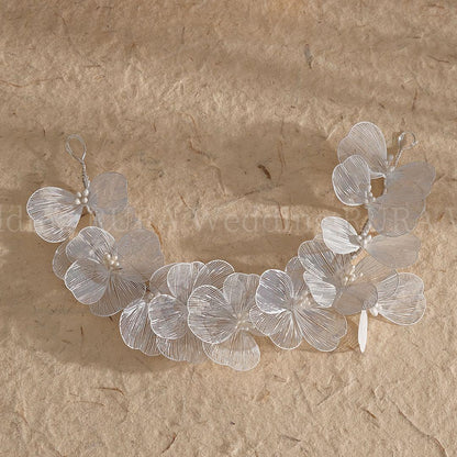 Wedding Silver Headdress Petal Hair Ornament Headband Wedding Bridal New