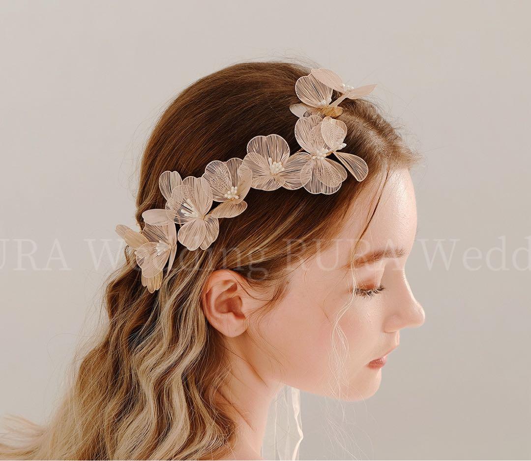 Wedding Silver Headdress Petal Hair Ornament Headband Wedding Bridal New