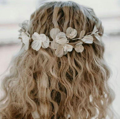 Wedding Silver Headdress Petal Hair Ornament Headband Wedding Bridal New