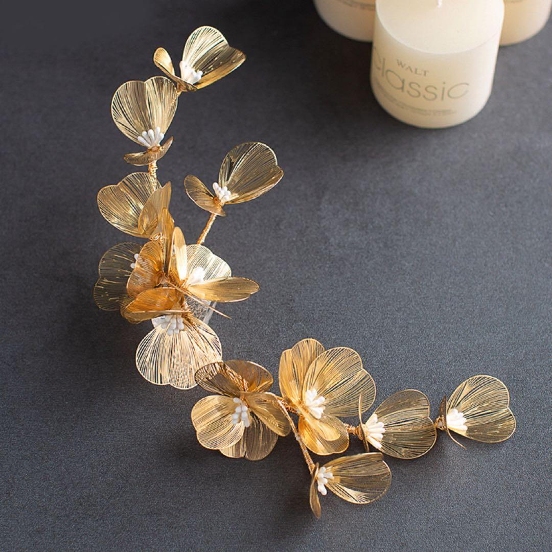 Wedding Silver Headdress Petal Hair Ornament Headband Wedding Bridal New