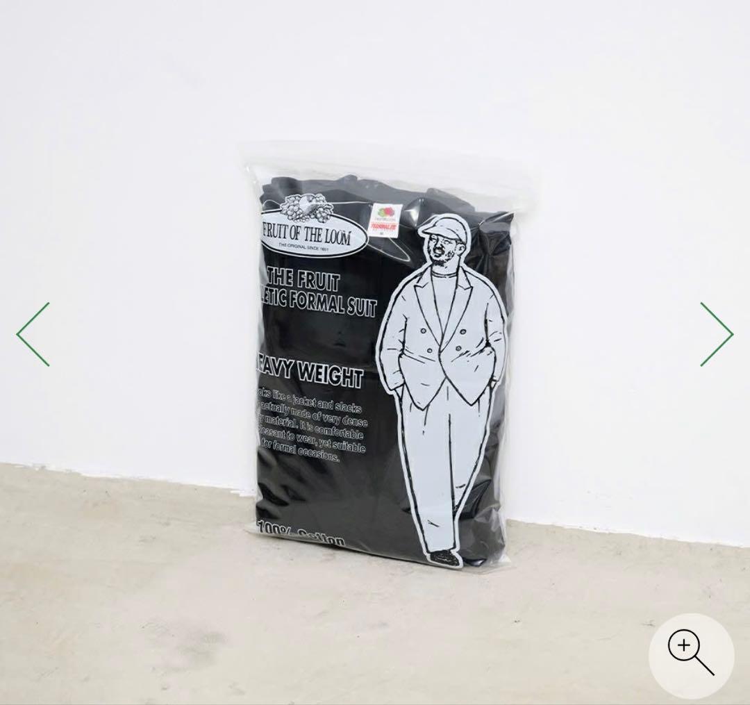 [New and unused] Instantly sold out double suit Keiji Kaneko✖️Fruit of the Loom Black M