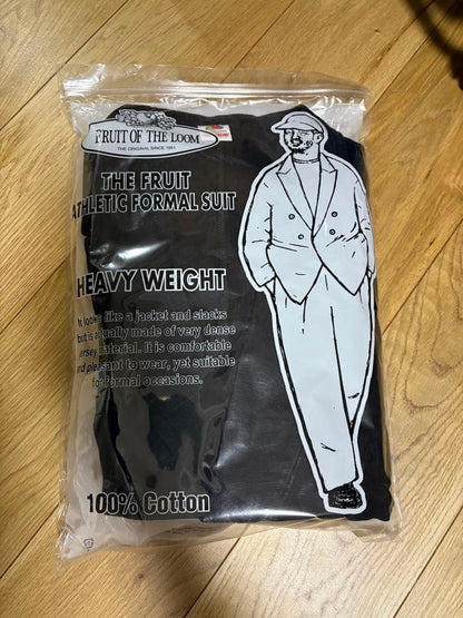 [New and unused] Instantly sold out double suit Keiji Kaneko✖️Fruit of the Loom Black M