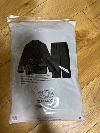 [New and unused] Instantly sold out double suit Keiji Kaneko✖️Fruit of the Loom Black M