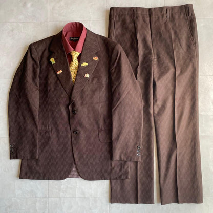 90s vintage Ferragamo tie suit pins 4 piece set