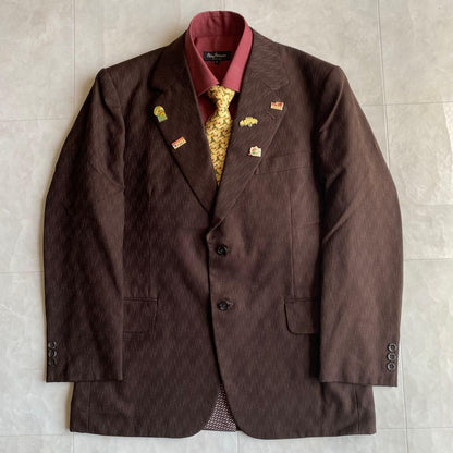 90s vintage Ferragamo tie suit pins 4 piece set