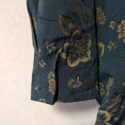 Rare/Retro✨Miss Dorby long dress scalloped hem floral pattern 10