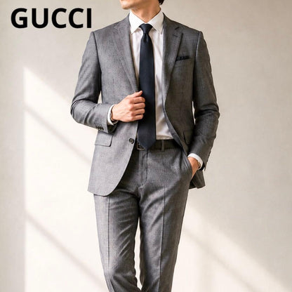 GUCCI 2014AW Frida period suit setup gray check