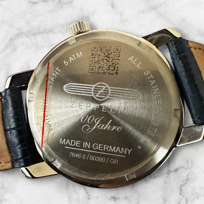 [In full working order, complete with accessories] ZEPPELIN Zeppelin 100th Anniversary GMT Blue