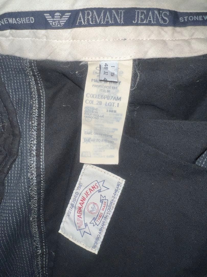 Vintage ARMANI JEANS Armani Jeans Suit Made in Italy XL
