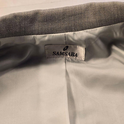 Single button suit setup 90s gray gray made in Japan