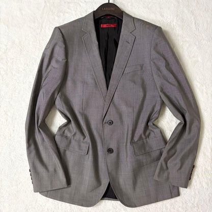 [Good Condition] Hugo Boss Suit Setup Silk Navy XL Red Tag Recent Model