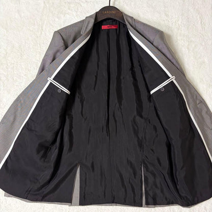[Good Condition] Hugo Boss Suit Setup Silk Navy XL Red Tag Recent Model