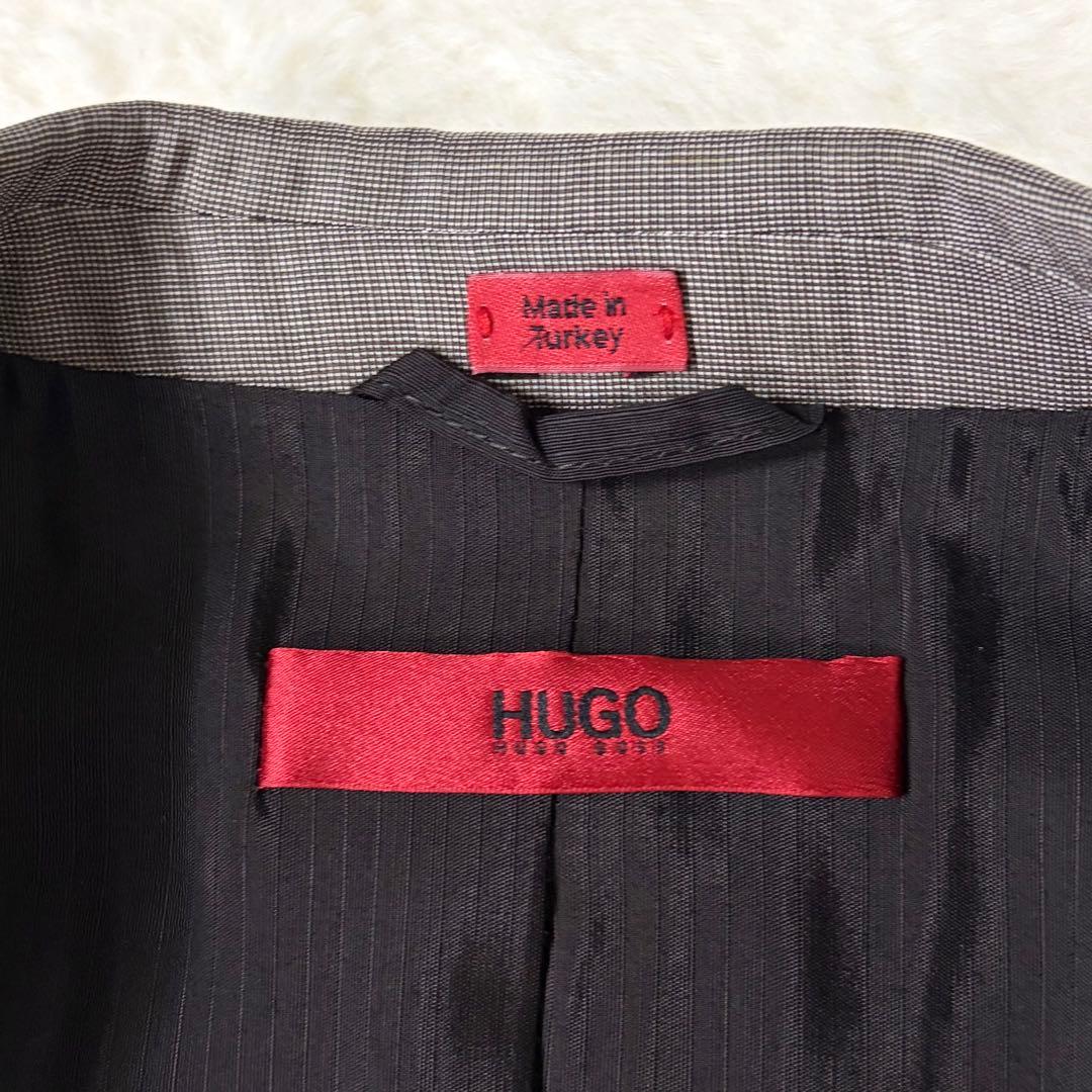 [Good Condition] Hugo Boss Suit Setup Silk Navy XL Red Tag Recent Model