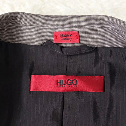 [Good Condition] Hugo Boss Suit Setup Silk Navy XL Red Tag Recent Model