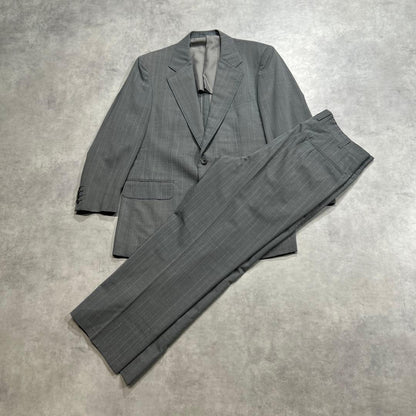 90s Burberrys Setup Suit AB4 Gray Stripe M