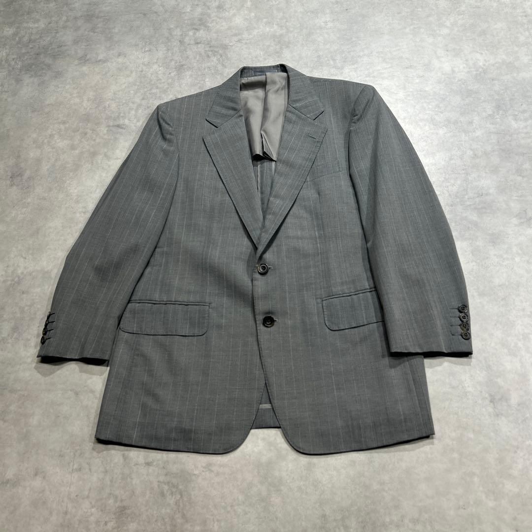 90s Burberrys Setup Suit AB4 Gray Stripe M