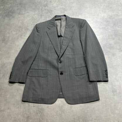 90s Burberrys Setup Suit AB4 Gray Stripe M