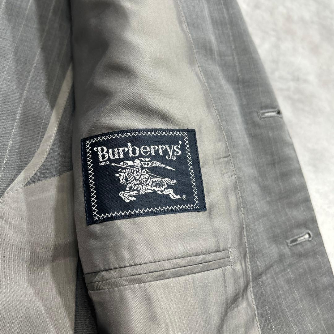 90s Burberrys Setup Suit AB4 Gray Stripe M