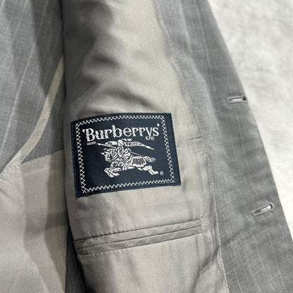 90s Burberrys Setup Suit AB4 Gray Stripe M