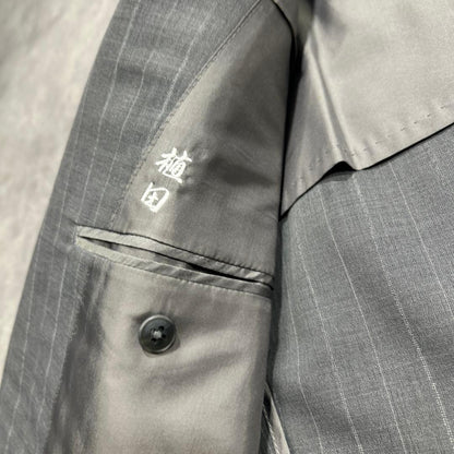 90s Burberrys Setup Suit AB4 Gray Stripe M