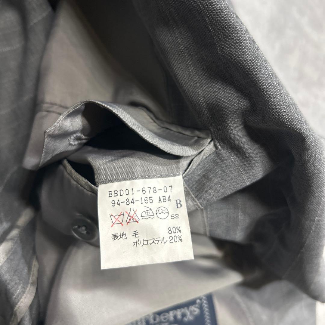 90s Burberrys Setup Suit AB4 Gray Stripe M