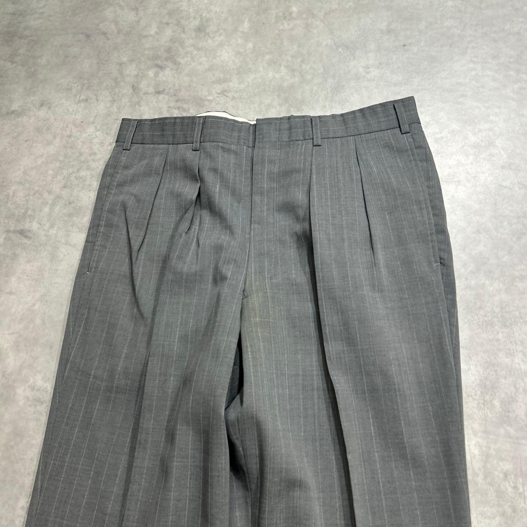 90s Burberrys Setup Suit AB4 Gray Stripe M