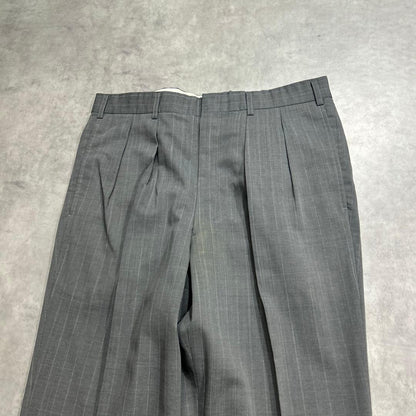 90s Burberrys Setup Suit AB4 Gray Stripe M
