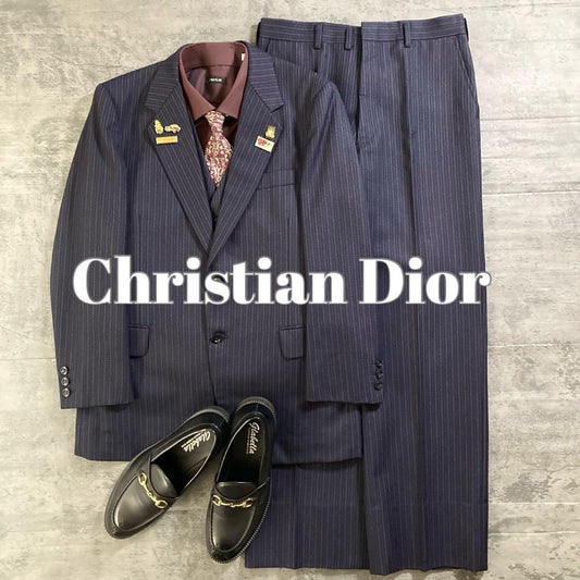 [Rare] Christian Dior tie vintage 3-piece suit coordination