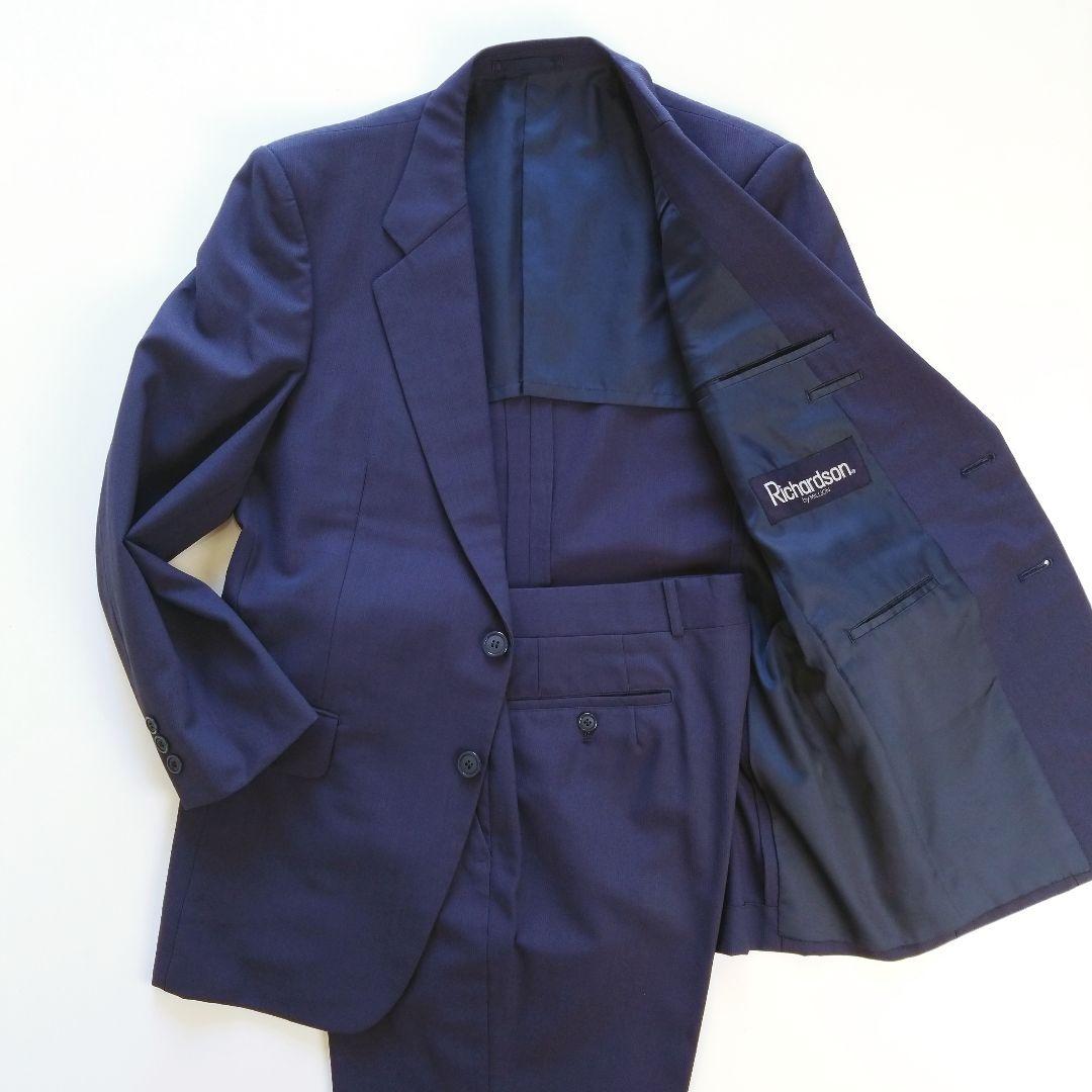 [1 item] Robinso men's suit vintage suit navy blue