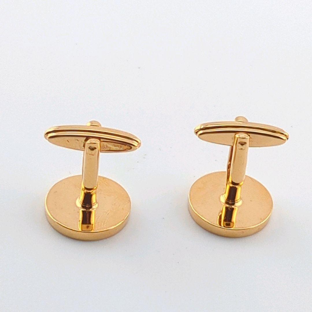 Dunhill cufflinks d logo gold men's good condition