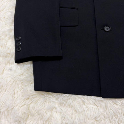 [Good condition] 90s vintage double-breasted set-up suit black