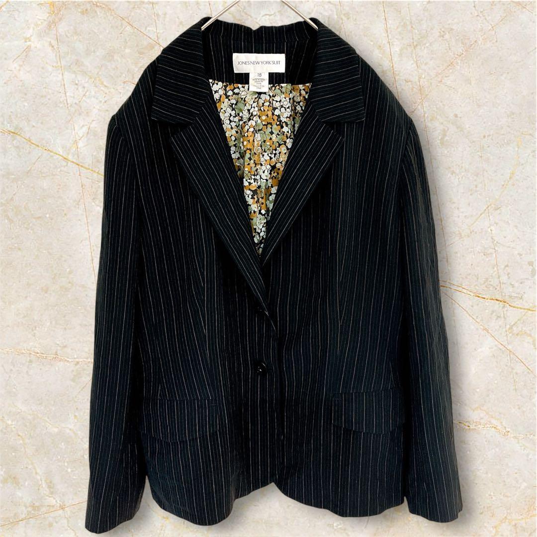 Rare Size 16 Jones New York Tailored Jacket Floral Pattern 3L 4L