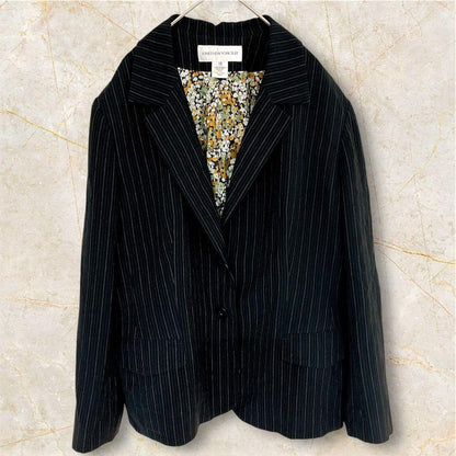 Rare Size 16 Jones New York Tailored Jacket Floral Pattern 3L 4L