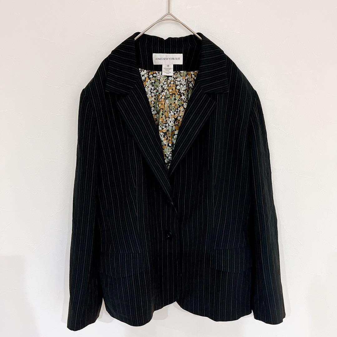 Rare Size 16 Jones New York Tailored Jacket Floral Pattern 3L 4L