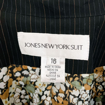 Rare Size 16 Jones New York Tailored Jacket Floral Pattern 3L 4L