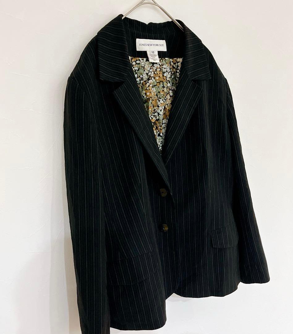 Rare Size 16 Jones New York Tailored Jacket Floral Pattern 3L 4L