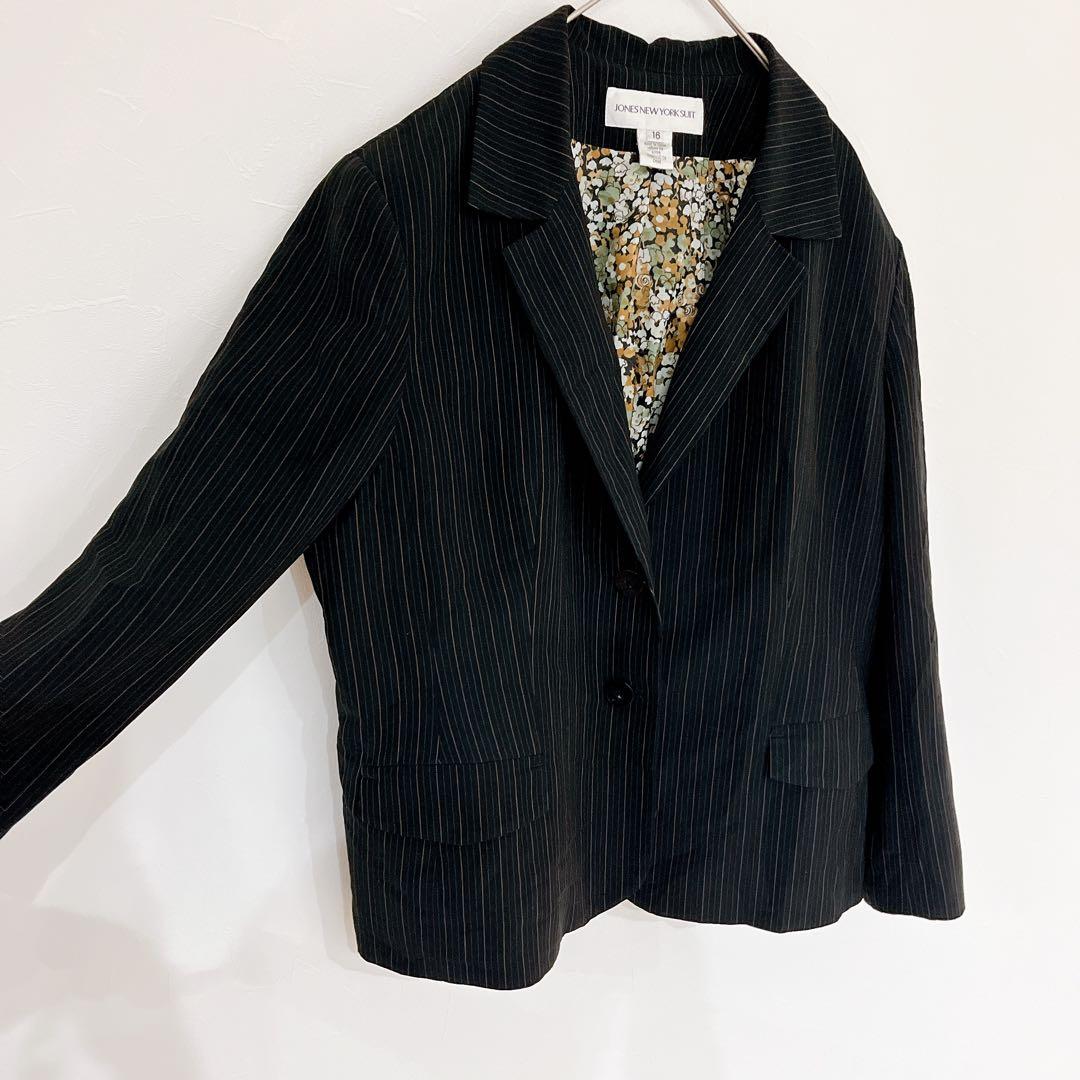 Rare Size 16 Jones New York Tailored Jacket Floral Pattern 3L 4L