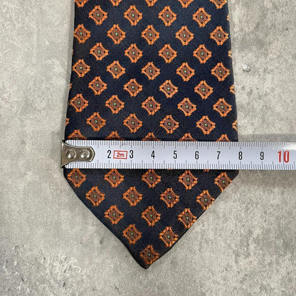 Sir Wembley [Large Sword 8cm Regular] Tie Square Crest Pattern 100% Silk