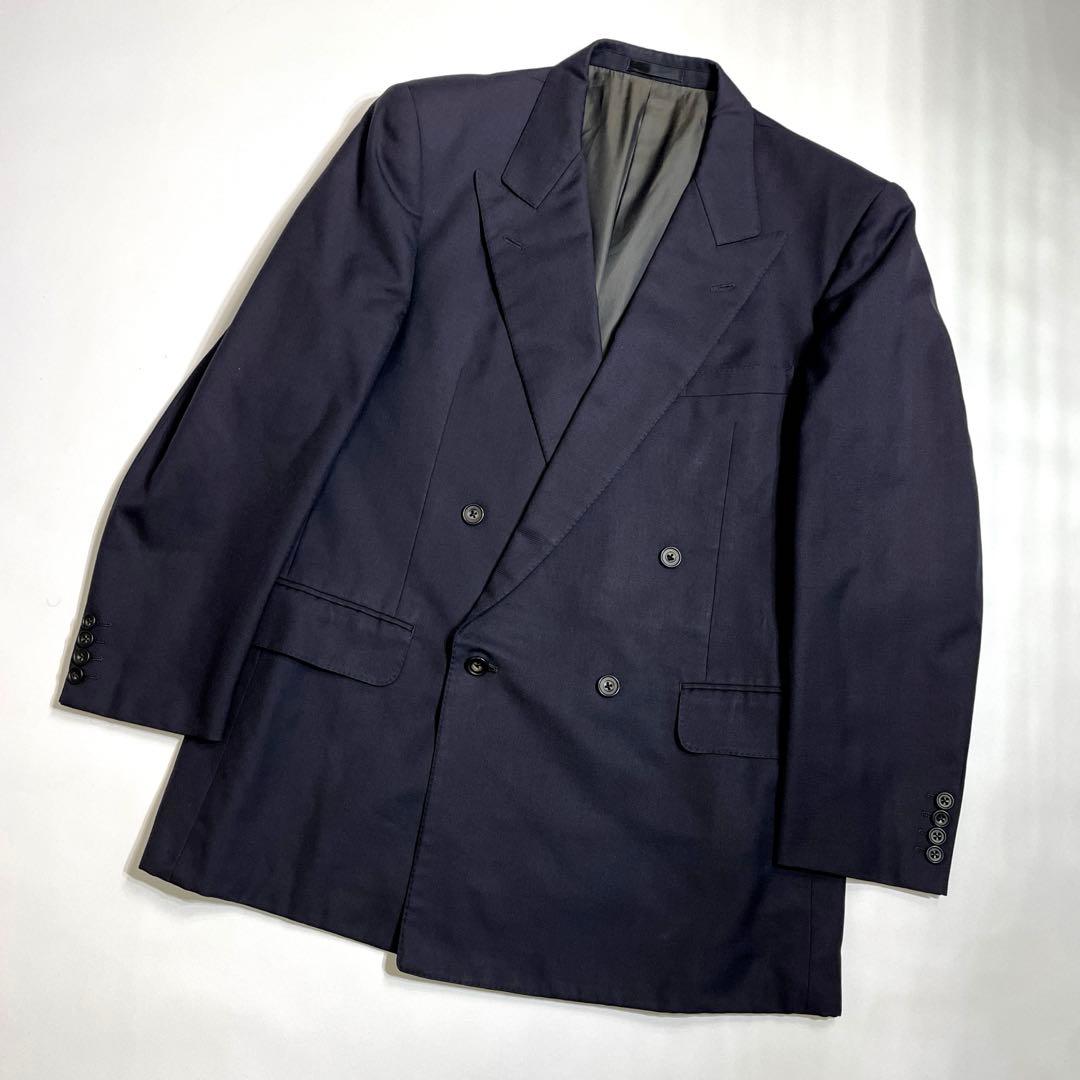 Burberrys Double Breasted Top and Bottom Set Navy Blue