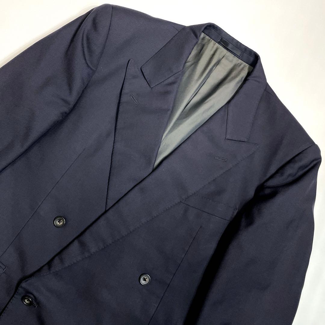 Burberrys Double Breasted Top and Bottom Set Navy Blue