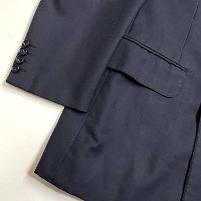 Burberrys Double Breasted Top and Bottom Set Navy Blue