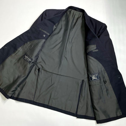 Burberrys Double Breasted Top and Bottom Set Navy Blue
