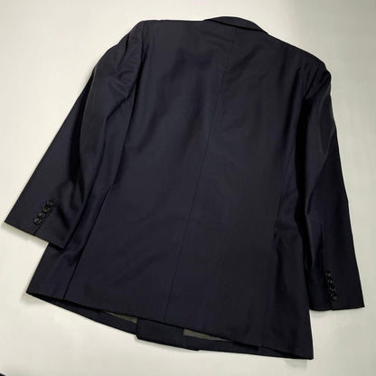 Burberrys Double Breasted Top and Bottom Set Navy Blue