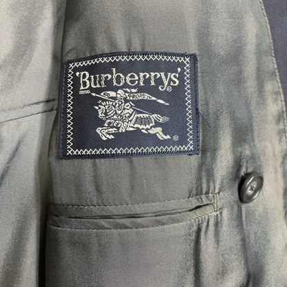 Burberrys Double Breasted Top and Bottom Set Navy Blue