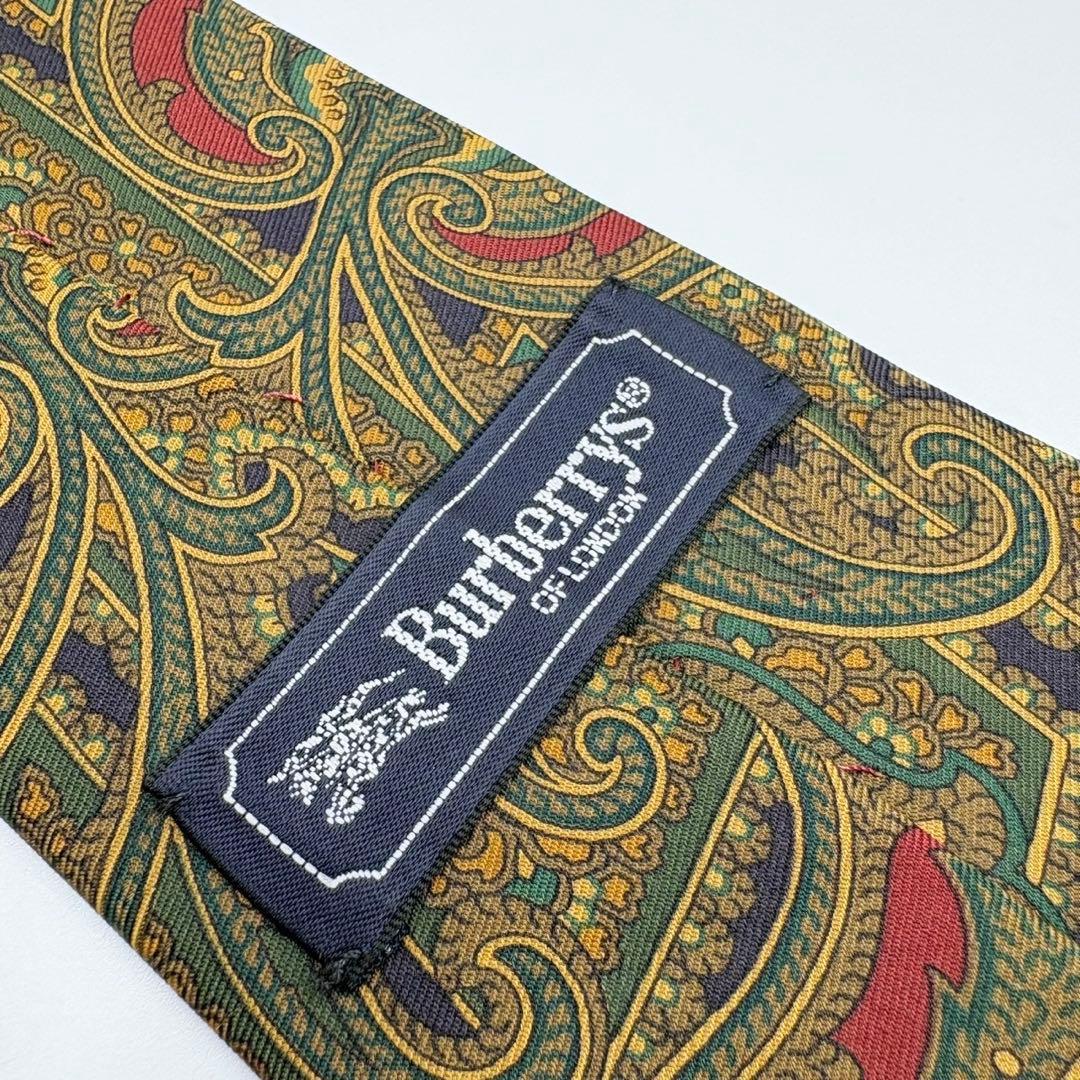 ✨️Good condition✨️ BURBERRY tie paisley pattern all over pattern